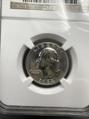 1964 25c Washington Silver Quarter Coin NGC Brown Label PF69 #016