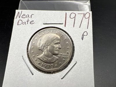 1979 P SBA $1 Susan B Anthony Near Date Wide Rim Key Variety CH BU UNC #B