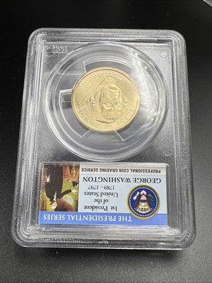 2007 George Washington Presidential Error Coin PCGS MS65 Missing Edge Lettering