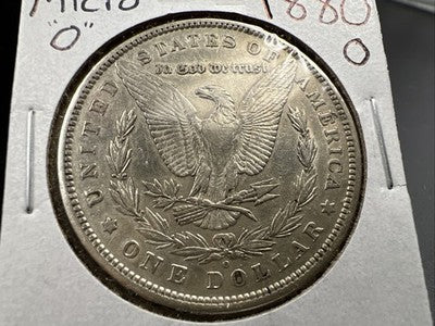 1880 O Micro o $1 Morgan Silver Dollar Coin XF Details SK#B
