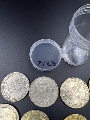 Lot of 20 $1 Casino Dollar Gaming Tokens Metal Circulated Conditions SKU#7528