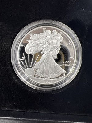 2021 Limited Edition US Silver Proof Set Complete T1 & 2 Silver Eagles w Box COA