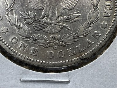1880 O Micro o Morgan Silver Dollar Coin VF Details Circulated