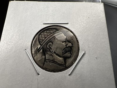 Hobo Buffalo Nickel Coin Modern Carving SKU#DD
