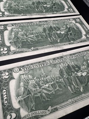 4 Consecutive 1976 $2 Two Dollar FRN Federal Reserve Notes CH UNC #25