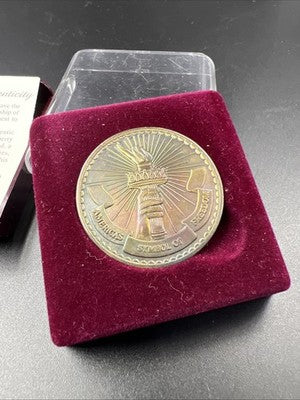 1986 Centennial Souvenir Medal Statue Of Liberty NYC New York Neat Toning
