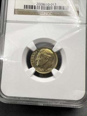 1979 P 10c Roosevelt Copper Nickel Dime Coin NGC MS65 Gem BU Certified