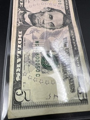 Lot of 2 2013 $5 FRN Federal Reserve Notes Neat Serial # VG Circ #M