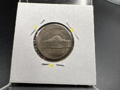 Off Center Broadstrike 1991 P 5c Jefferson Error Nickel XF EF Extra Fine Circ