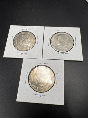 Kennedy Half Dollar Collector's Lot 1995 Die cracks 1971 D Weak Strike & Colored