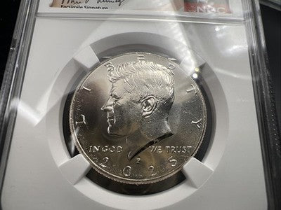 2025 P Kennedy Half Dollar Coin NGC BU Brilliant Uncirculated #72