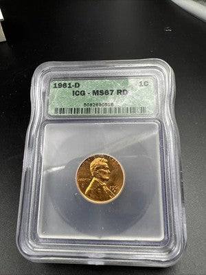1961 D Lincoln Memorial Cent Penny Coin ICG MS67 #516