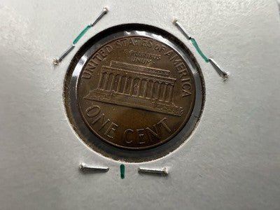 Major Fold Over Lamination Error 1973 1c P Lincoln Memorial Cent Penny AU