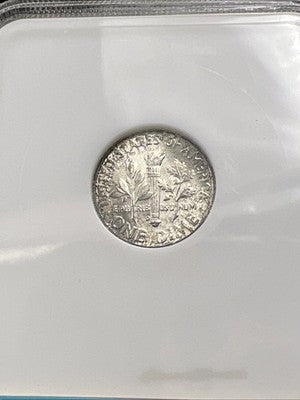 1959 D 10c NGC FA 00 Sample Slab OFH Old Fat Holder Roosevelt Silver Dime
