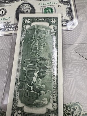 Matching Serial #2 2003 A 2009 $2 FRN Federal Reserve Note 2013 Double deuce set