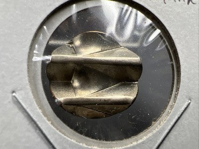 Waffled Cancelled Blank 10c Roosevelt Dime Coin SK#a