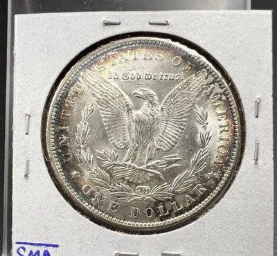 1889 P $1 Morgan Silver Dollar Coin CH BU Unc Neat Toning Toner