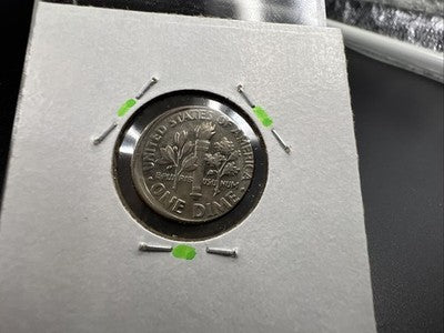 Off Center Broadstrike 1997 D 10c Roosevelt Dime Coin XF EF Extra Fine Circ
