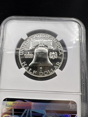 1957 50c Franklin Silver Half Dollar Coin Gem Proof PF68 NGC Certified #003