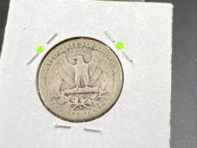1941 P 25c Washington Silver Quarter Coin AG Circ DDO Double Die Obverse SK#1B