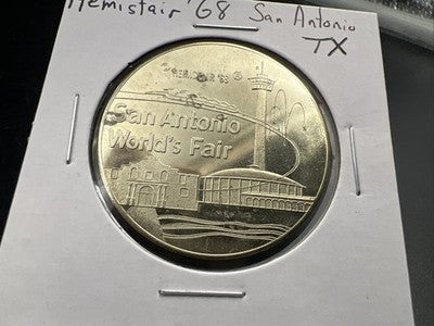 1968 San Antonio World's Fair Hemisfair Souvenir Medal
