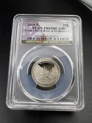 2019 S Frank Church River ATB America The Beautiful Proof Quarter PF69 DCAM #17