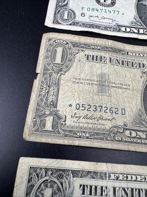 $1 * Star Bill Collector's Lot 1957 $1 cull & 2013 $1 Very Circ & 2017 FRN $1 VG