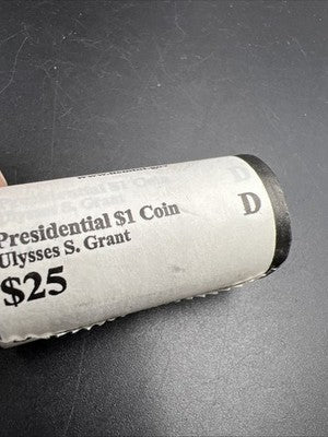 2011 D Ulysses S Grant Presidential Dollar US Mint BU Roll 25 Coins