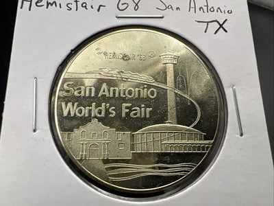 1968 San Antonio World's Fair Hemisfair Souvenir Medal