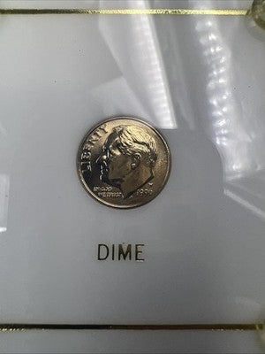 1996 W West Point Roosevelt Copper Nickel Dime Coin GEM BU in Capital Plastics