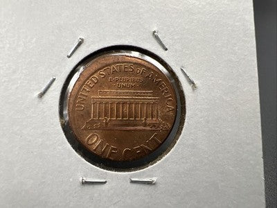 2001 P 1c Lincoln Cent Off Center Broadstrike Error BU UNC RB #a