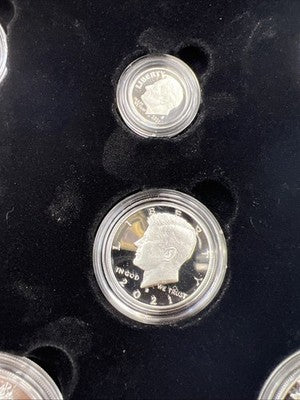 2021 Limited Edition US Silver Proof Set Complete T1 & 2 Silver Eagles w Box COA