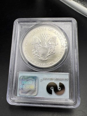 World Trade Center Recovery 2001 1 OZ ASE Ground Zero Silver Eagle PCGS Gem SK#E