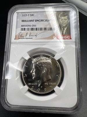 2025 P 50c Kennedy Copper Nickel Half Dollar Coin NGC BU #56