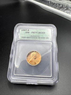 1987 S 1c Lincoln Memorial Cent Penny ICG PR70 DCAM #403