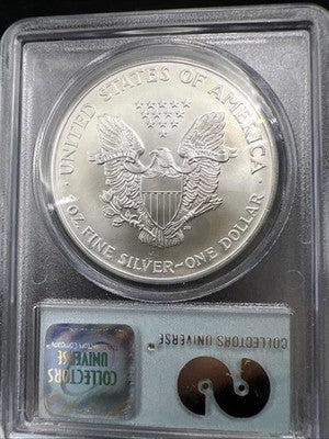 World Trade Center Recovery 2001 1 OZ ASE Ground Zero Silver Eagle PCGS Gem SK#D