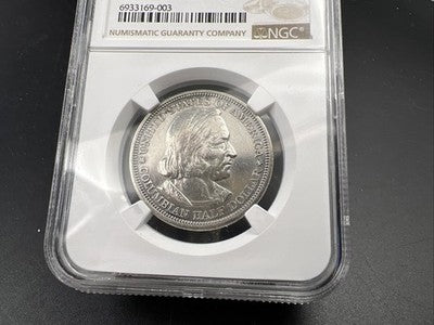1892 Columbian Commemorative Silver Half Dollar Coin NGC AU Details #3