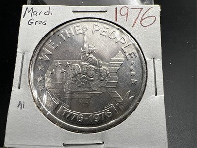 1976 St Bernard Parish Marti Gras Token We The People CH AU