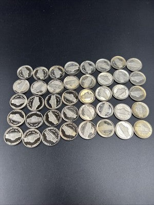 1992 S 5c Proof Jefferson Nickel 40 Coin Roll Choice Proof