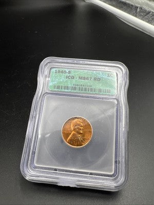 1940 S Lincoln Wheat Cent Penny Coin ICG MS67 RD #106