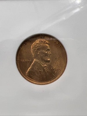 1945 S 1c Lincoln Wheat Cent Penny MS67 Some Toning #001