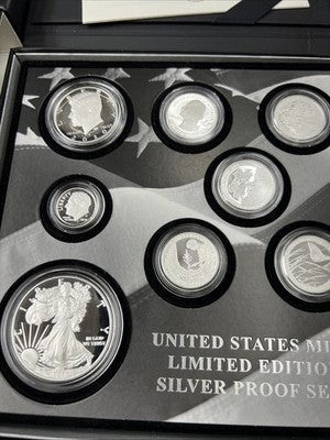 2020 Limited Edition US Silver Proof Set Complete w/ Box COA