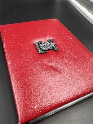 1987 UK United Kingdom Proof Set Red Leather Box COA #a