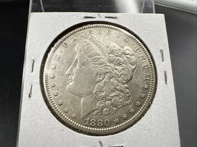 1880 O Morgan Dollar Coin Micro o Variety Morgan Dollar XF EF Details SK#A