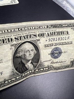 1935 F $1* Star One Dollar Silver Certificate Fine Circulated #301