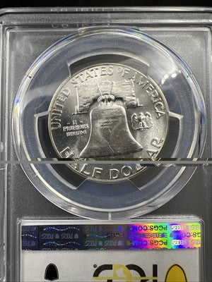 1958 P 50c Franklin Silver Half Dollar Coin PCGS MS64 CH BU Certified #78