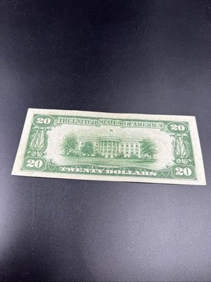 1934 $20 FRN Mule Federal Reserve Note VF Very Fine Circ Philadelphia District