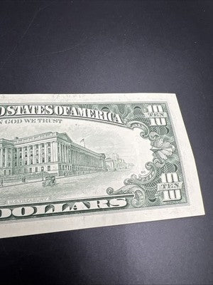 1995 $10 FRN Federal Reserve Note AU About UNC #76