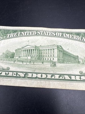 1934 A $10 FRN Ten Dollars Federal Reserve Note Fine Circ #61