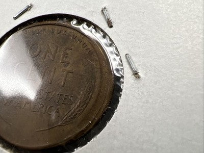 1947 S 1c Lincoln Wheat Cent Penny Broadstrike Error VF Circ